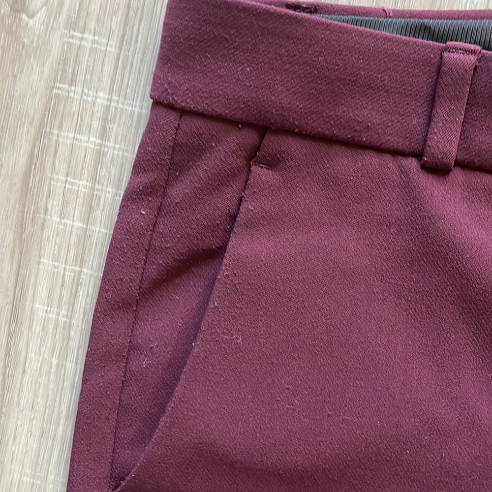 Banana Republic Burgundy Women's Pants Size 2P - Picture 3 of 12